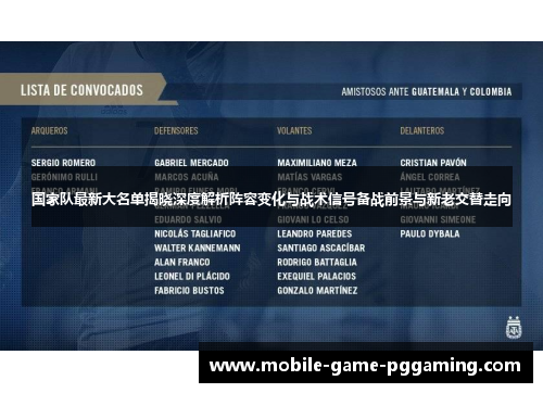 国家队最新大名单揭晓深度解析阵容变化与战术信号备战前景与新老交替走向